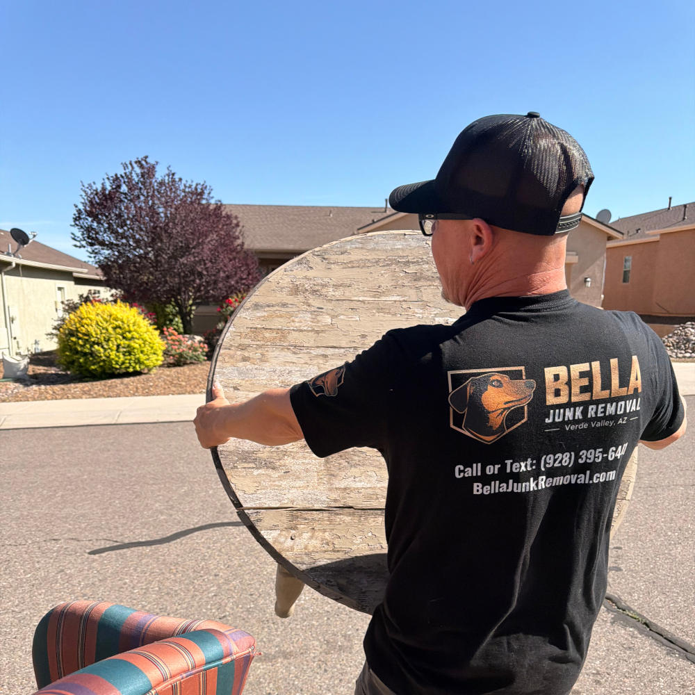 Bella Junk Removal crew on a junk removal Cornville AZ job