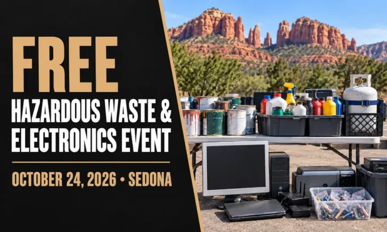 Free Household Hazardous Waste and Electronics Event in Sedona on October 24, 2026 Free Household Hazardous Waste and Electronics Event in Sedona on October 24, 2026